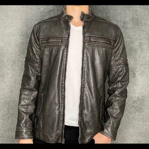 BKE FAUX LEATHER JACKET / Size Small